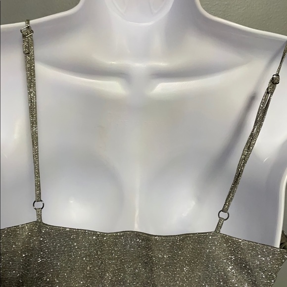 BEAUTIFUL Silver sparkly tank mini party dress - Picture 7 of 12